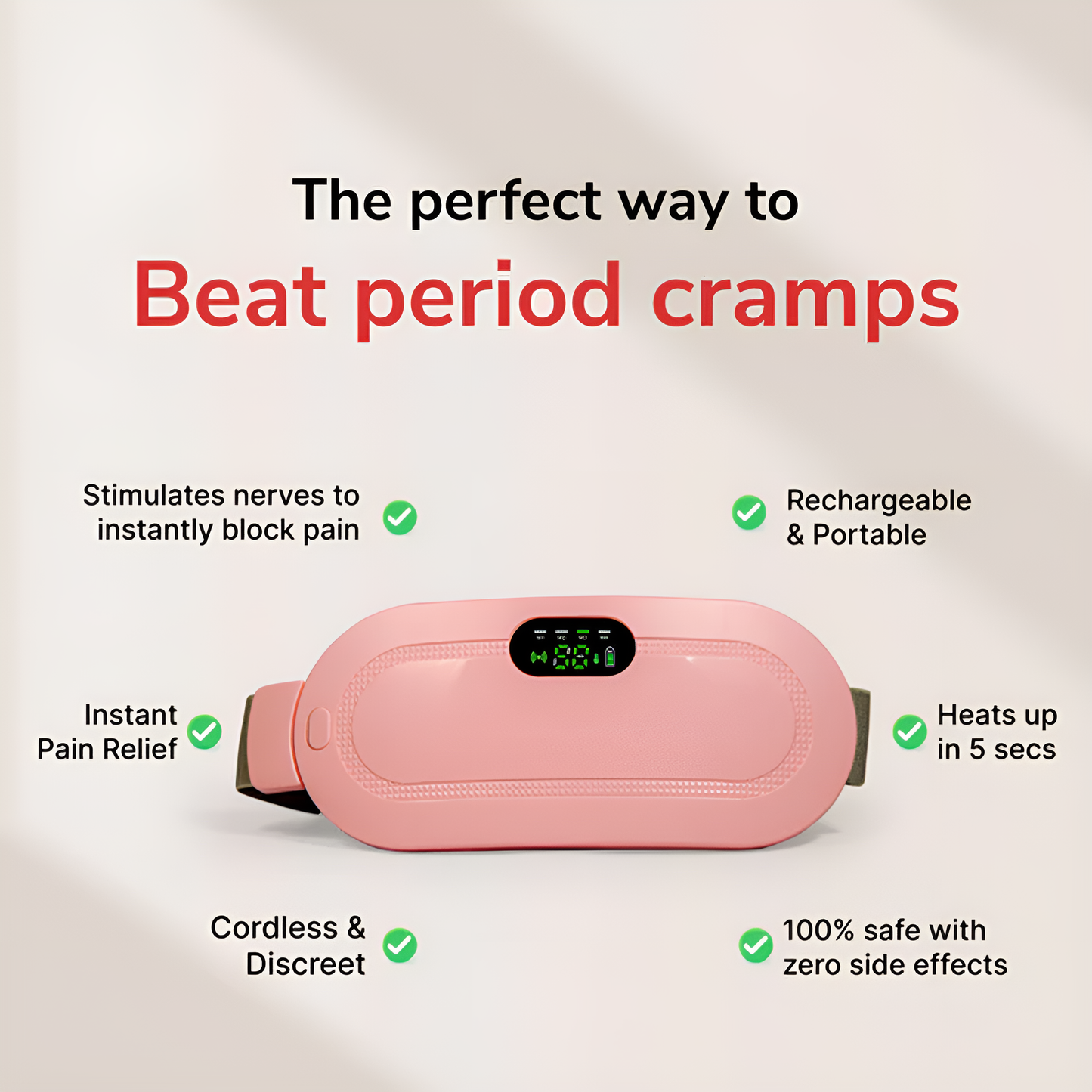 Period Cramps Relief Heating Pad & Massager