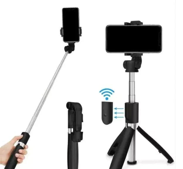 3-in-1 Selfie Stick Tripod with Bluetooth Remote