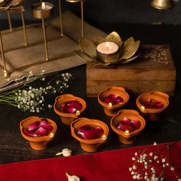 Water Sensor LED Diya – Automatic Light-Up for Festive Decor