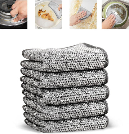 Non Scratch Dish Wash Cloths Pack of 10 (Buy 5 Get 5 Free)