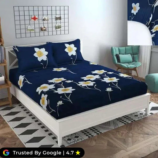 🔥🔥Double bedsheet set🔥(Free 2 pillow cases) 🔥
