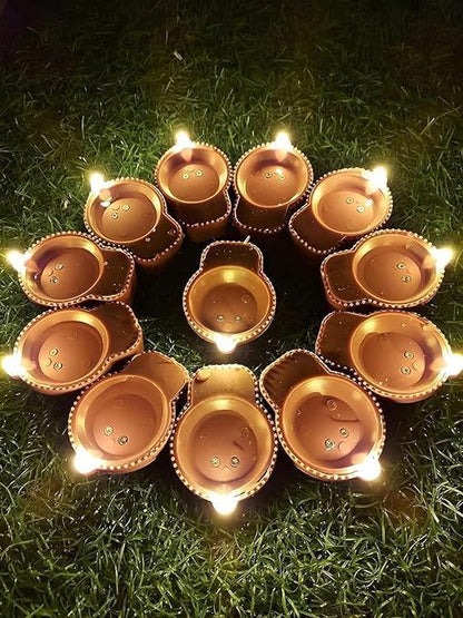 Water Sensor LED Diya – Automatic Light-Up for Festive Decor