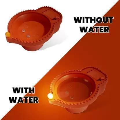 Water Sensor LED Diya – Automatic Light-Up for Festive Decor