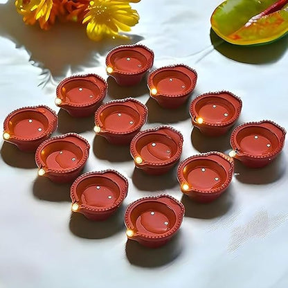Water Sensor LED Diya – Automatic Light-Up for Festive Decor